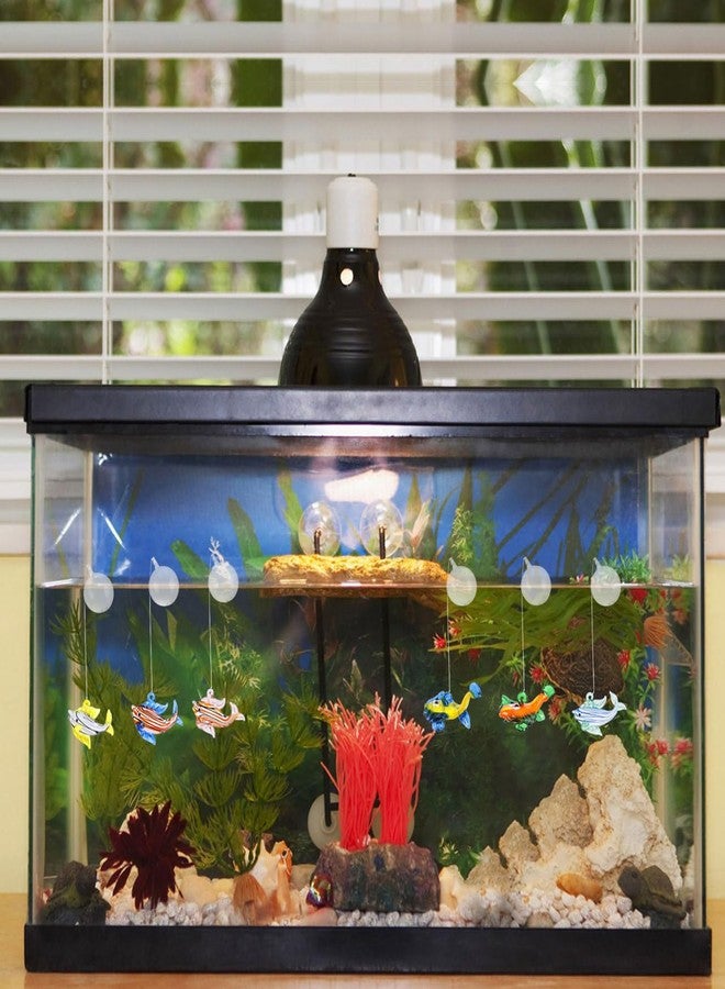 BUGUUYO 6Pcs Floating Fish Tank Decorations Glass Figurines Simulated Fish Pendants Unique Aquarium Decor for Home and Office - Image 4